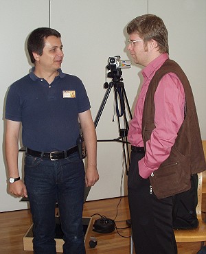 Fabian Vogt und Udo Emmerich beim ElsterCon 2002, (c) Breitsameter