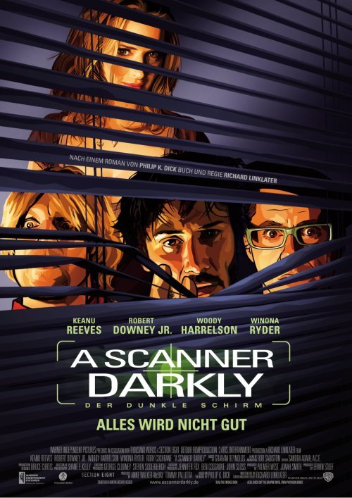 A Scanner Darkly Dunkle Schirm Plakat